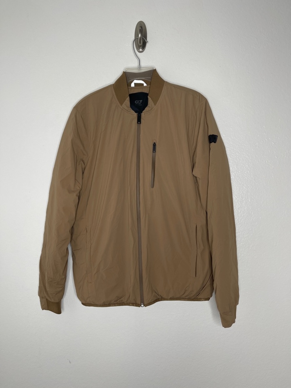 Alpha Tauri Waterproof Light Primaloft Oprim Tan Zip Men's Jacket Size Large